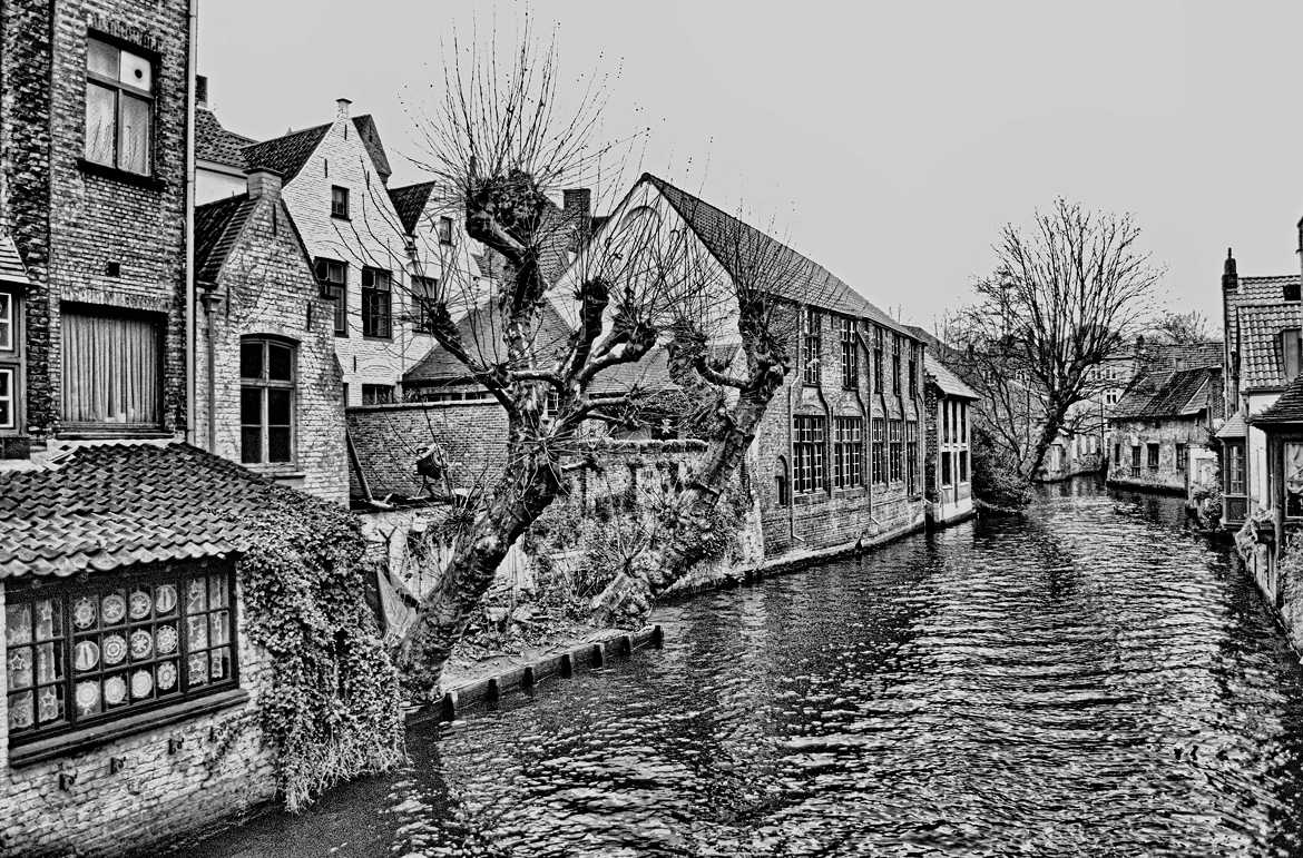 Bruges en noir et blanc