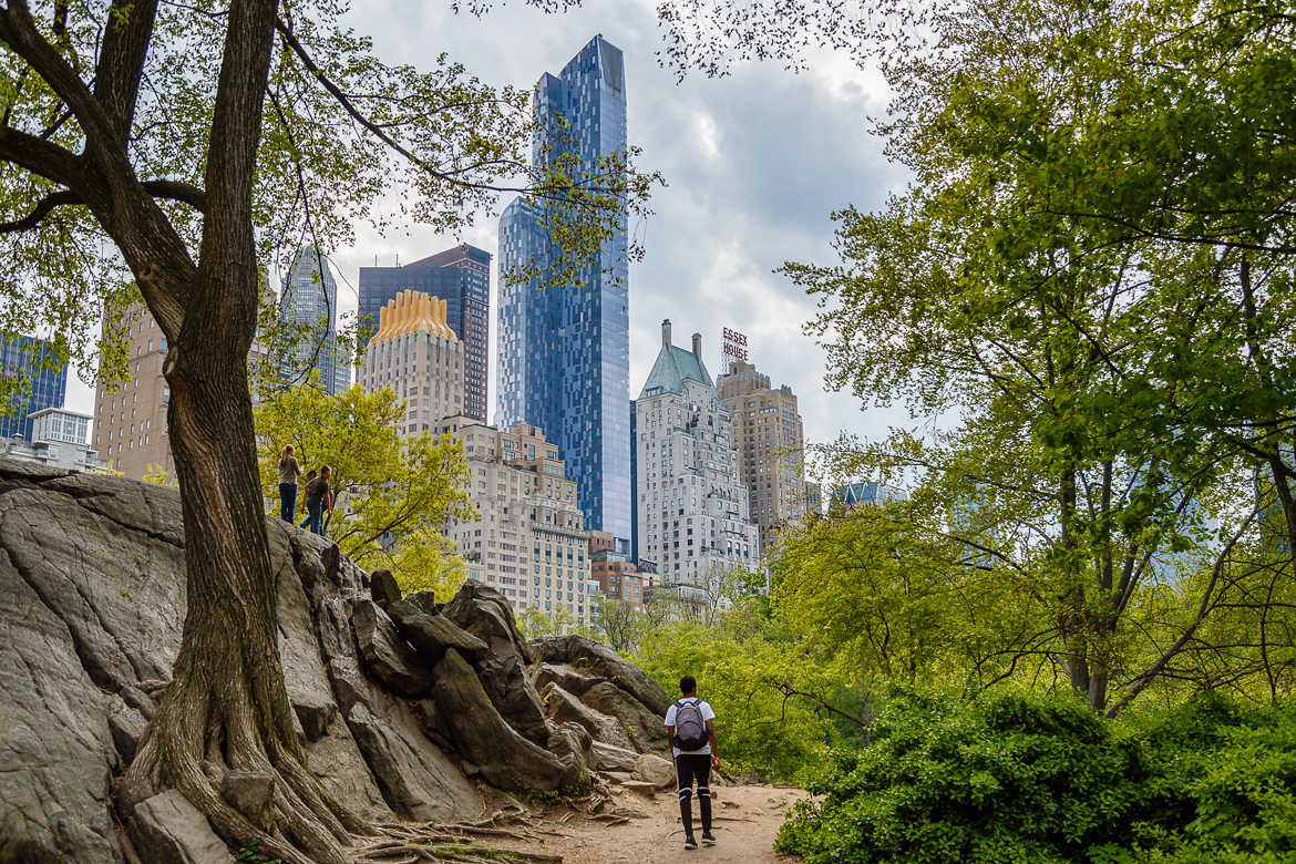 Buildings vus de Central Park