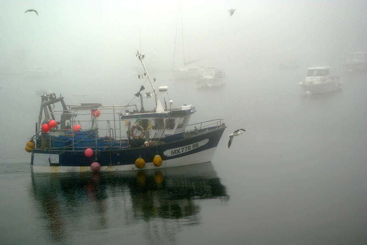 bateau Roscoff dans la brume