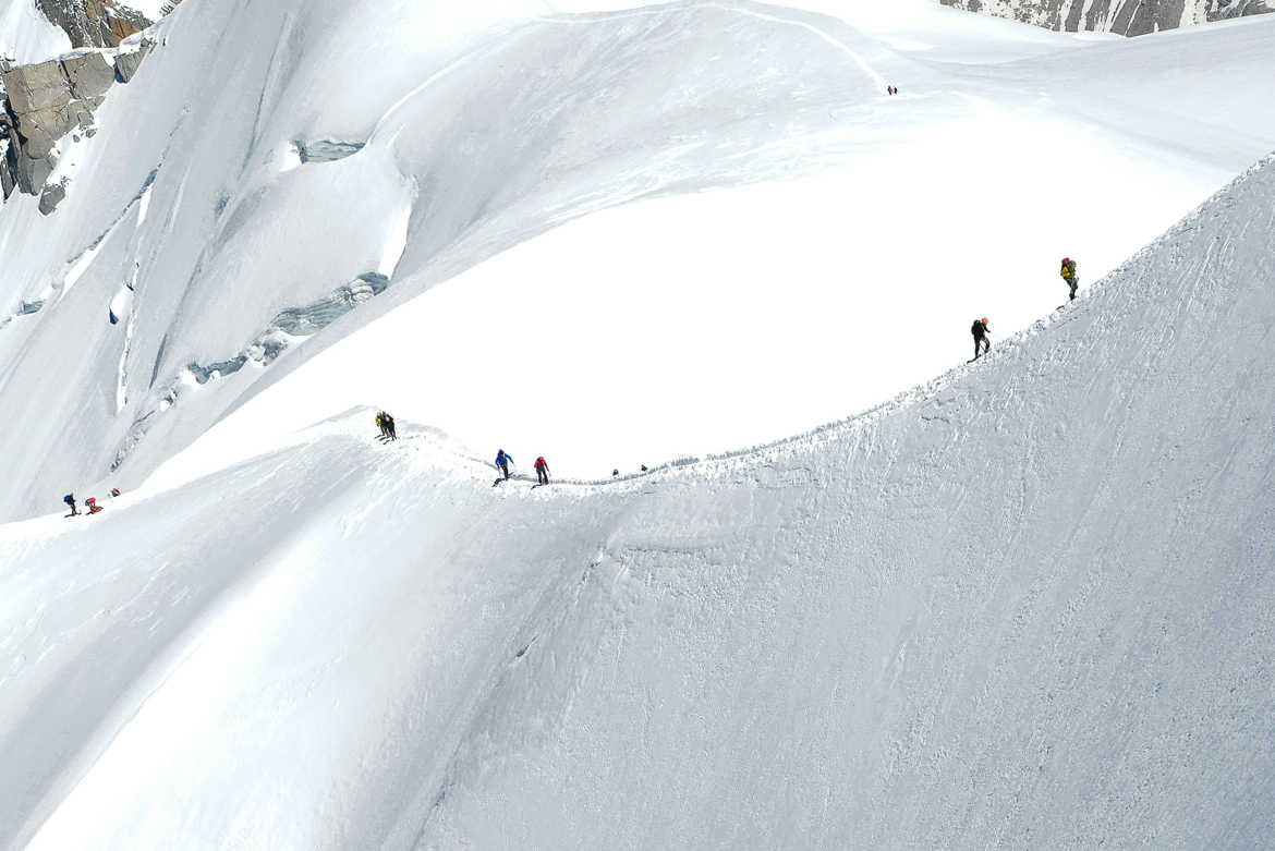Escalade sur le Mt Blanc