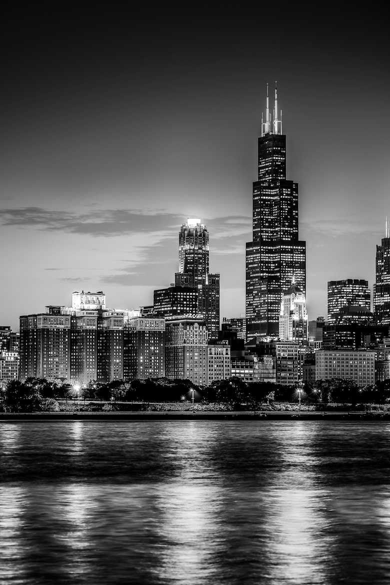 The Sears (Willis) Tower B&W Chicago