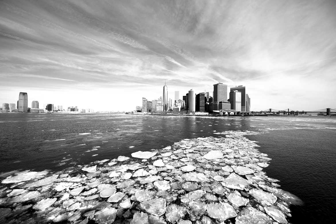 Ice on the Hudson River