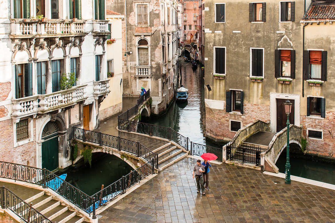 Petite pluie sur Venise