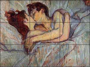 Regle des tiers - Toulouse Lautrec "Le baiser dans le lit", Toulouse Lautrec