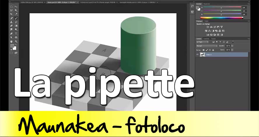 tuto photoshop la pipette