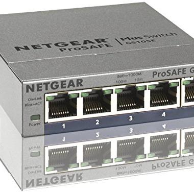 Netgear - Switch configurable 5 ports gigabit ProSafe Plus @ Amazon.fr