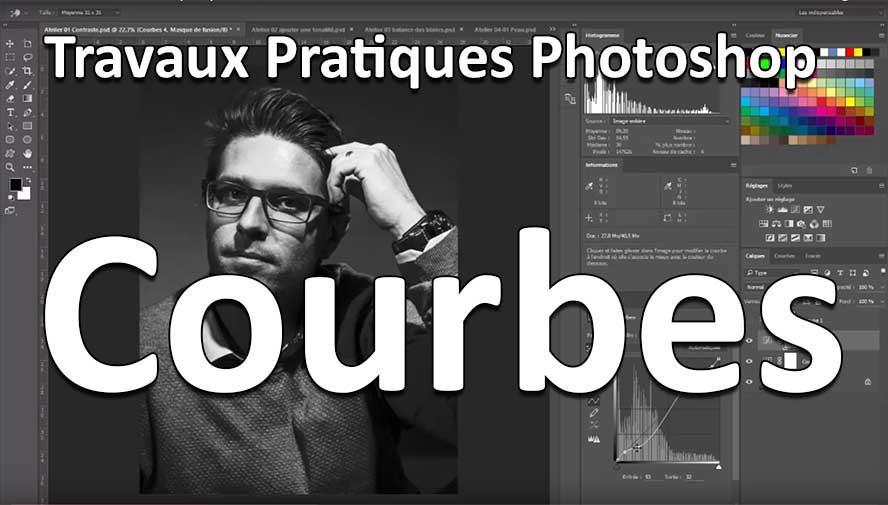 photoshop courbe de niveaux travaux pratiques