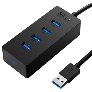 AUKEY Hub USB 3.0 4 Ports SuperSpeed Cable USB de 30 cm @ Amazon.fr