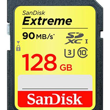 Carte Memoire SDXC SanDisk Extreme 128Go @ Amazon.fr
