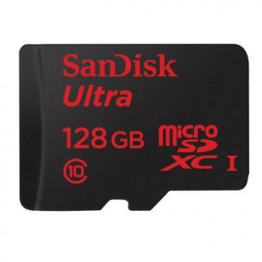 SanDisk Ultra Android MicroSDXC 128Go Carte Memoire + Adaptateur SD @ Amazon.fr