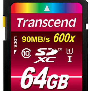 Transcend Carte memoire SDXC 64 Go Classe 10 UHS-I TS64GSDXC10U1E [Emballage - Deballer sans s'enerver par Amazon -] @ Amazon.fr