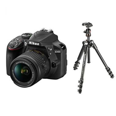 Nikon D3400 + Manfrotto Trepied 290B Befree + Objectif 18-55 mm @ Amazon.fr