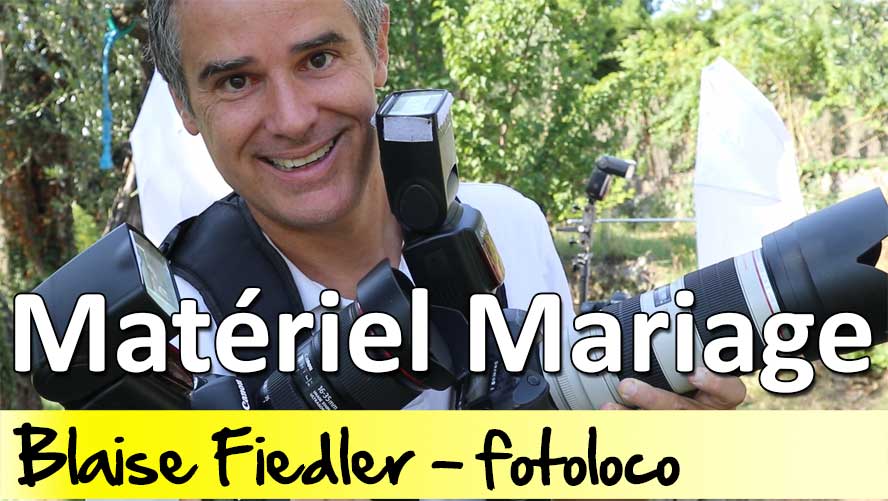 materiel photo pour photographie mariage