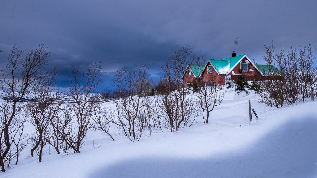 Ciel d'hiver en Islande