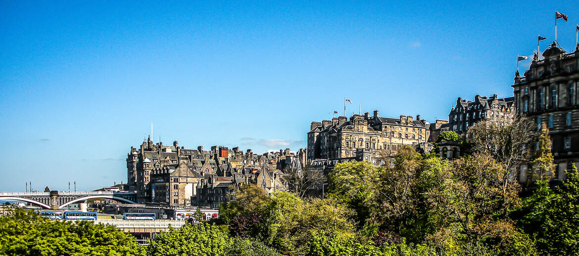 Panorama sur Edimbourg.