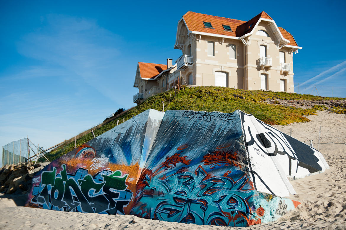 Street art et blockhaus