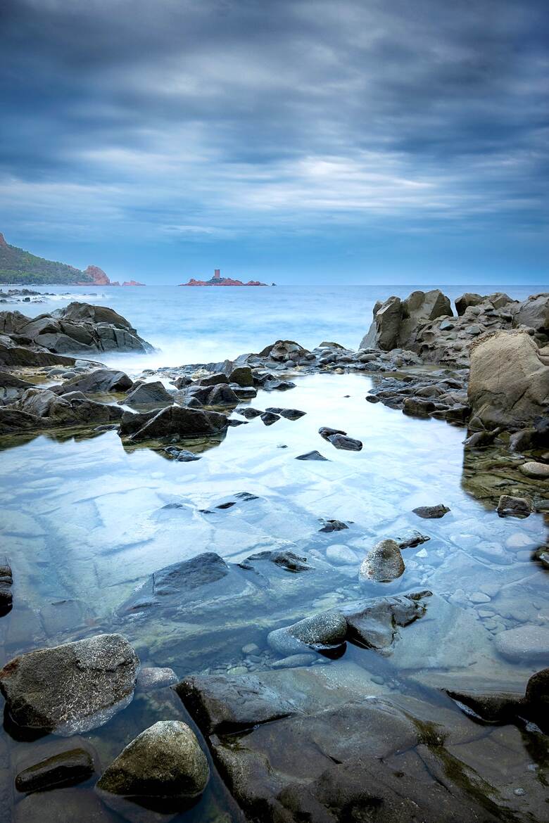 Sea, Rocks and Clouds