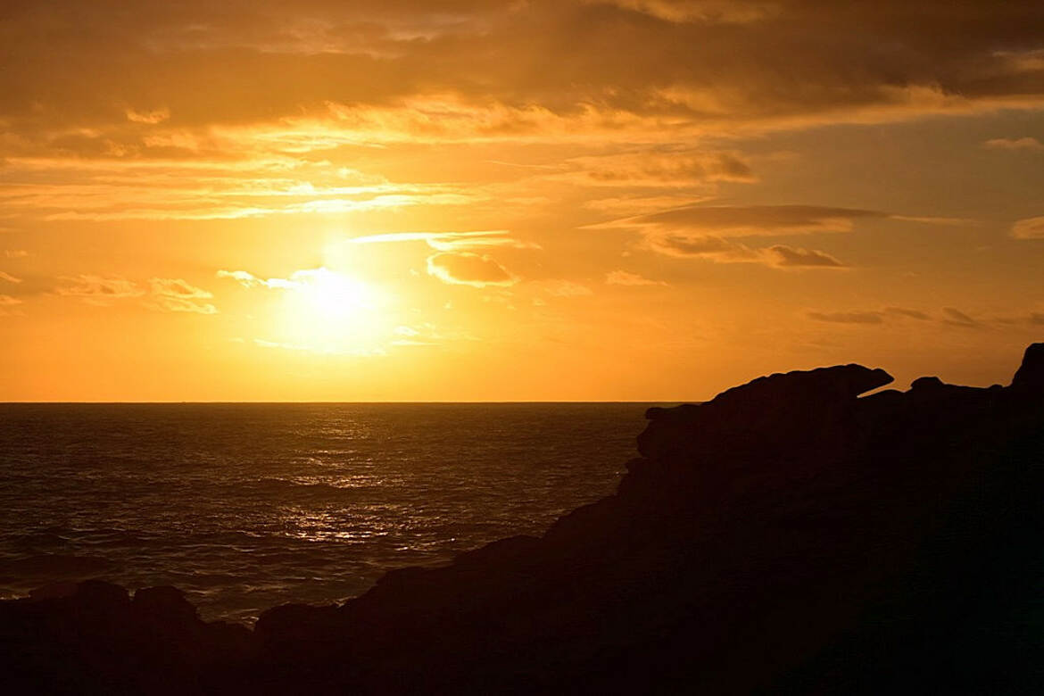 Couché de soleil sur la Côte sauvage