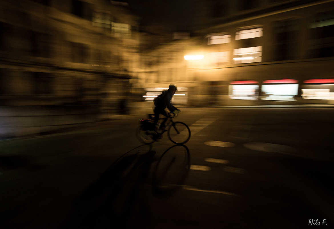 cycliste nocturne