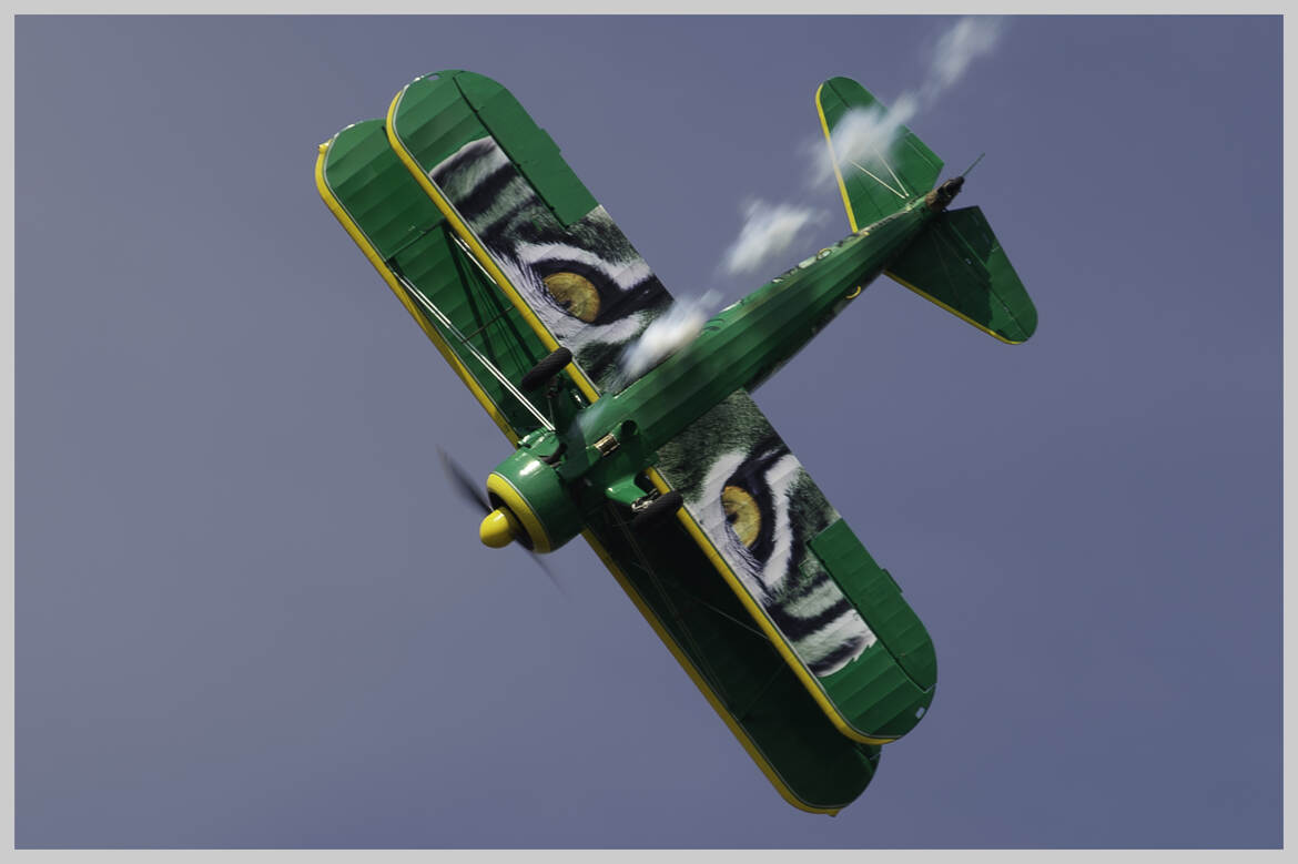 Un biplan à l'entraînement spéciale "Tigre"