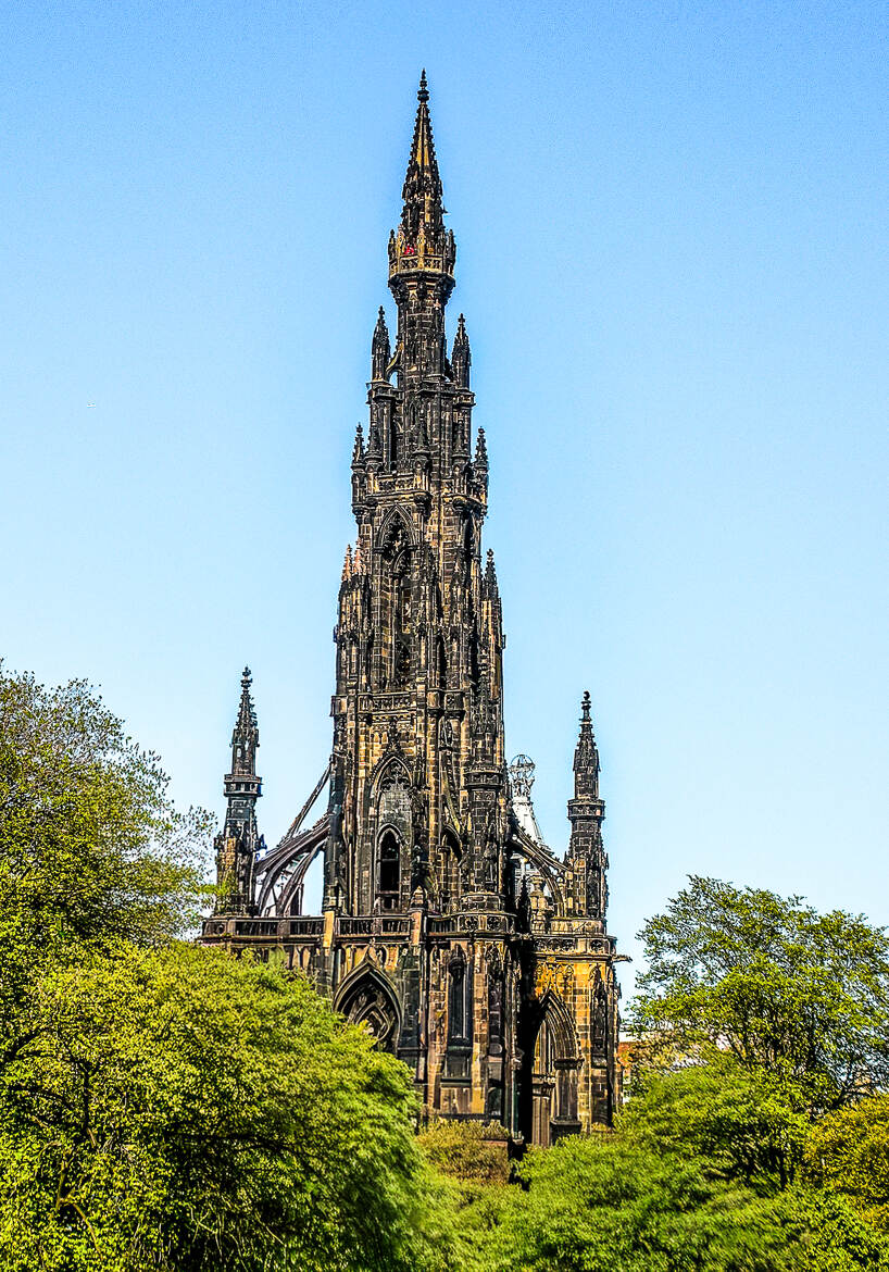 Le monument Scott a Edimbourg