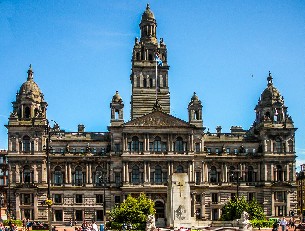 L'hôtel de ville de Glasgow.