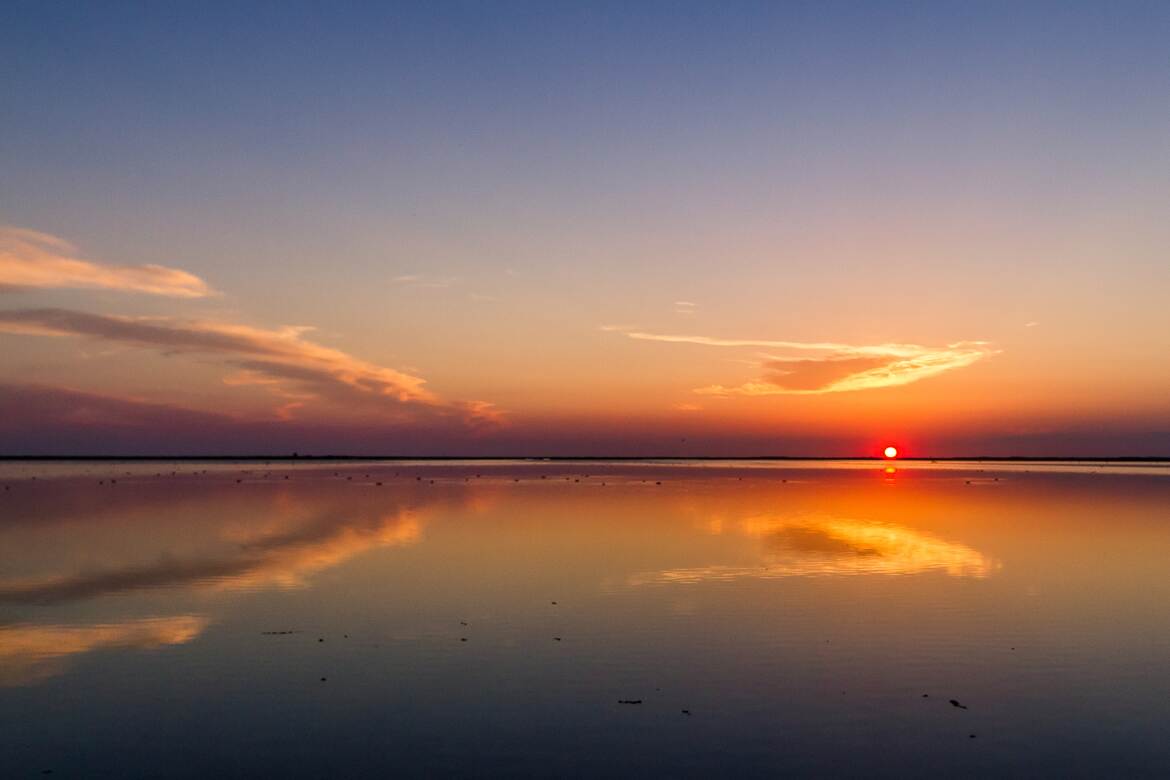 Coucher sur Vacarrès