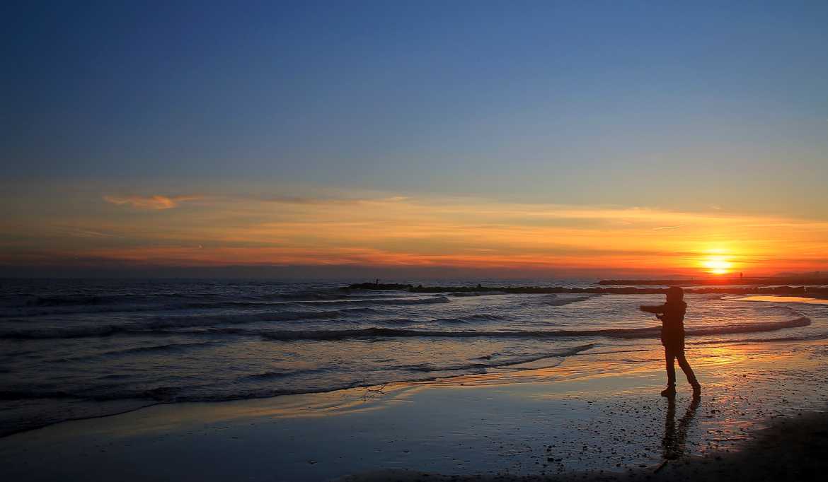 Sunset Carnon plage