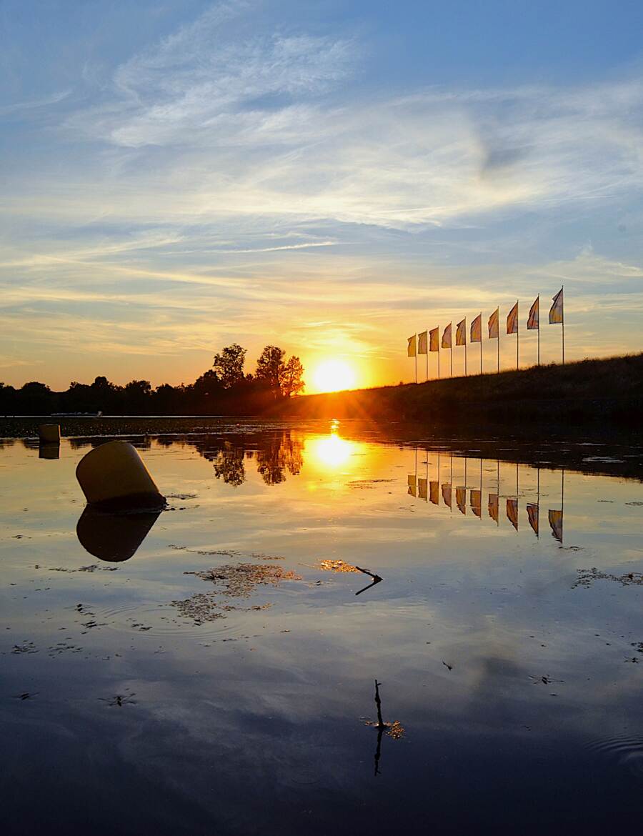 Le lac s'endort.