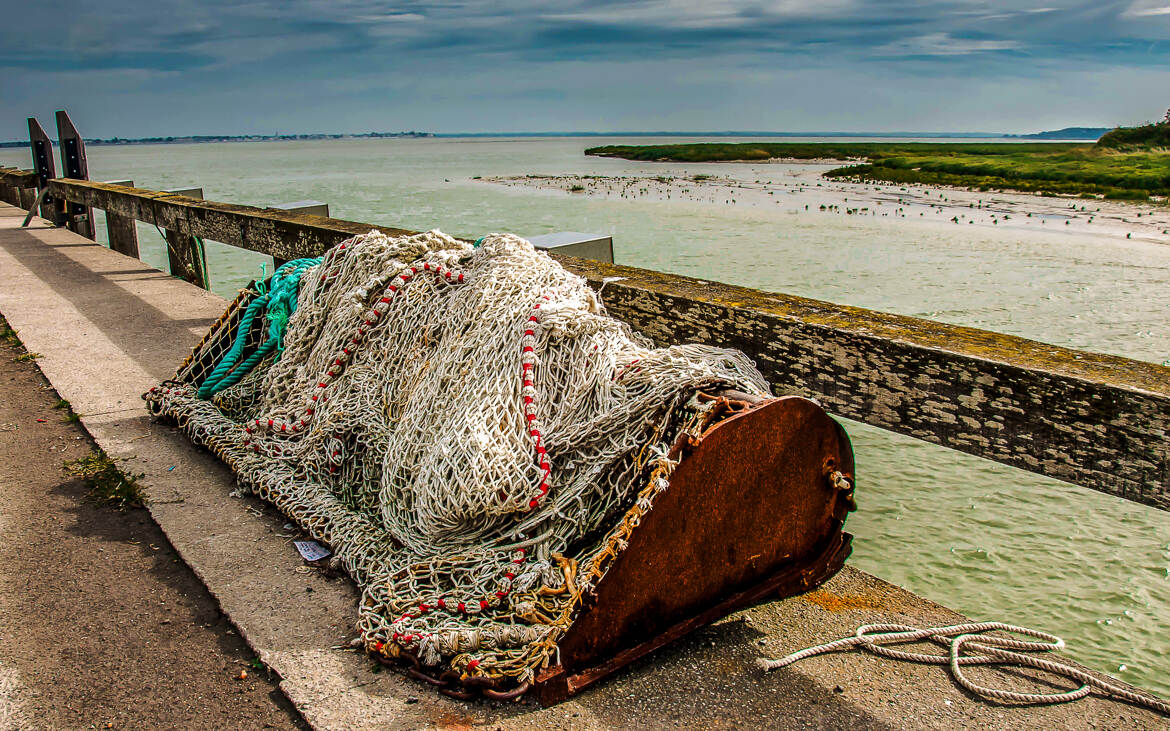 Préparation pour la pêche en Baie de Somme