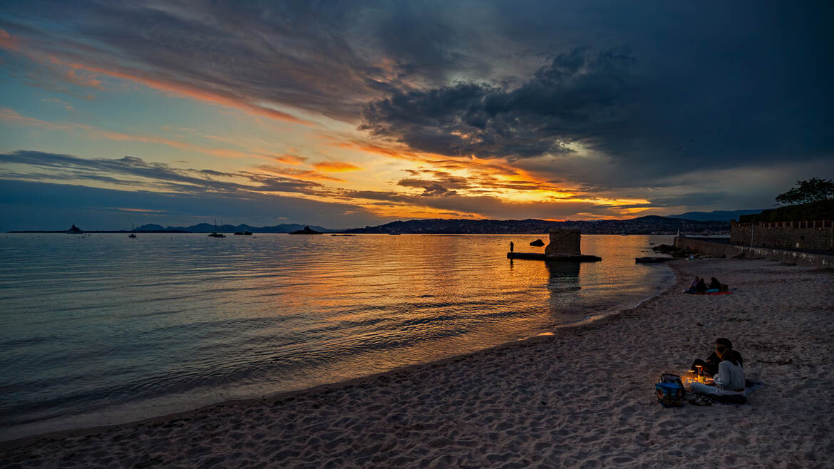 Ce soir là sur la plage.....