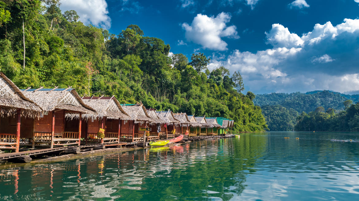 Bicoques à Khao Sok