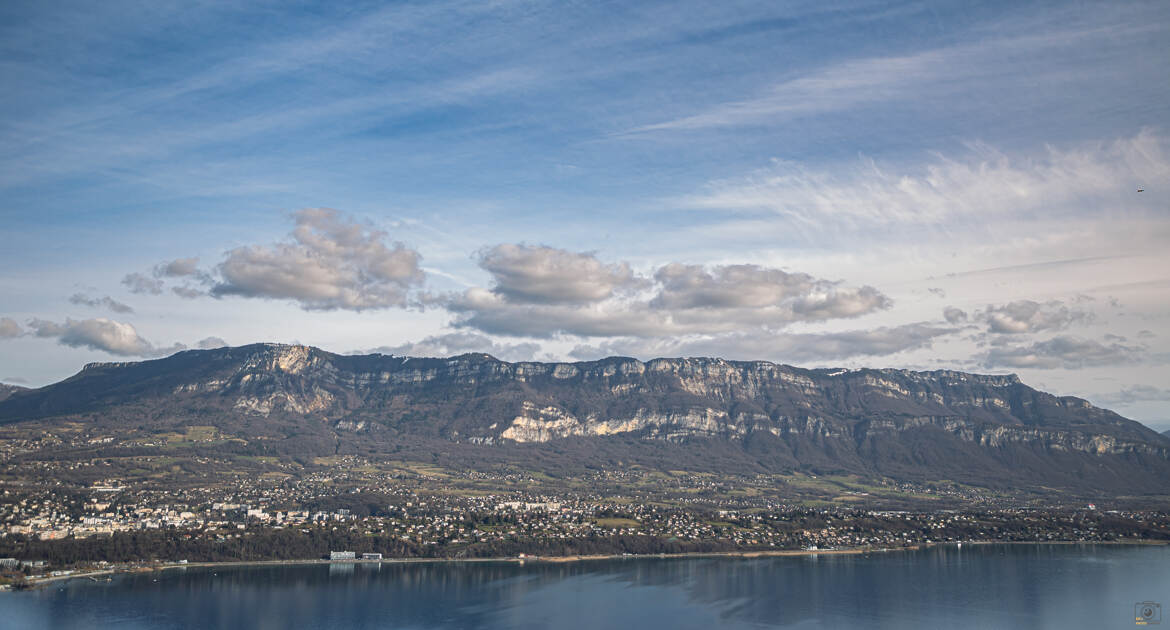 Lac ,montagne et nuages