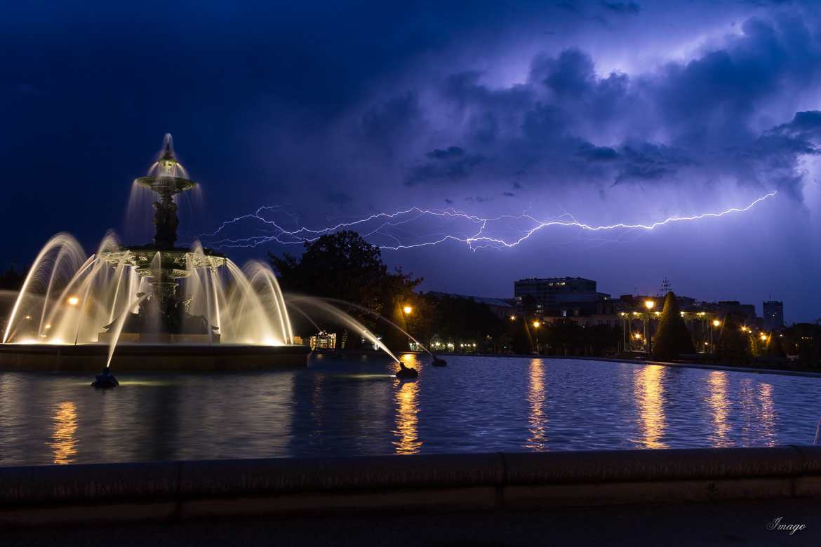 Orage aux Jardin du Mail