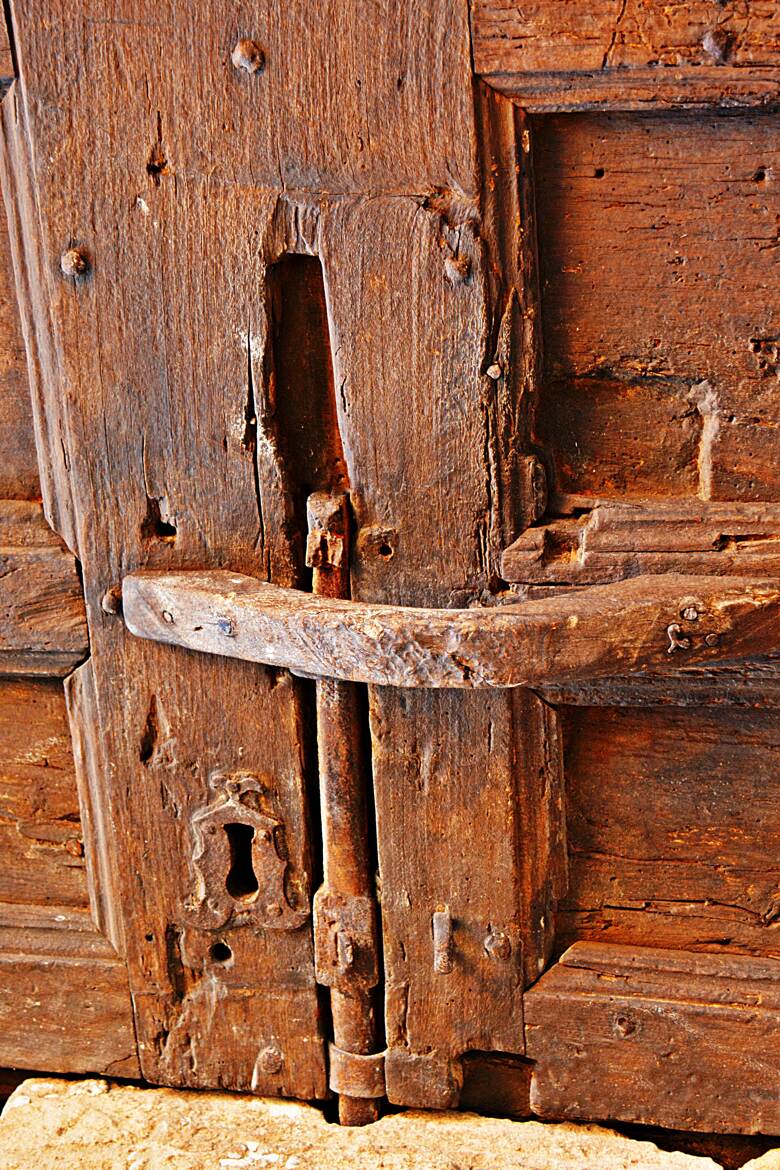 Détails de vieille porte