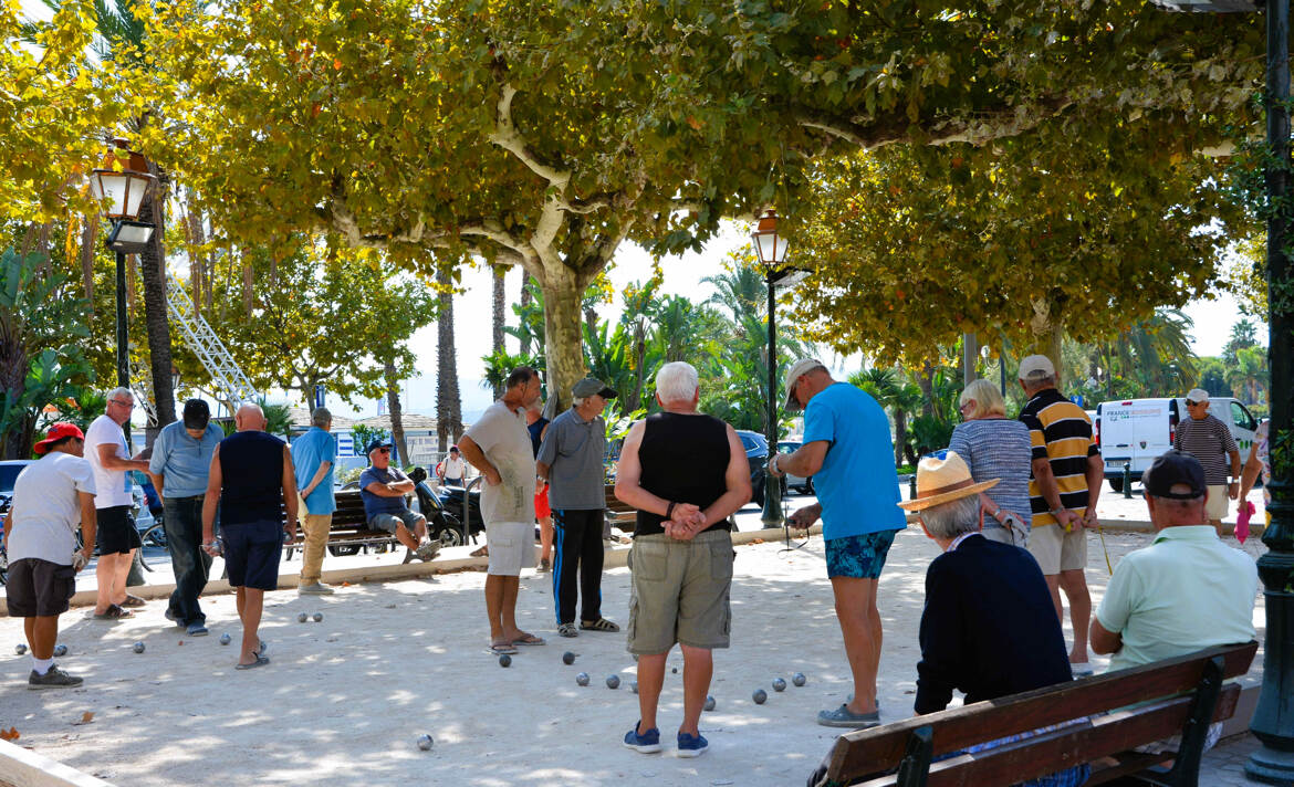 La partie de pétanque
