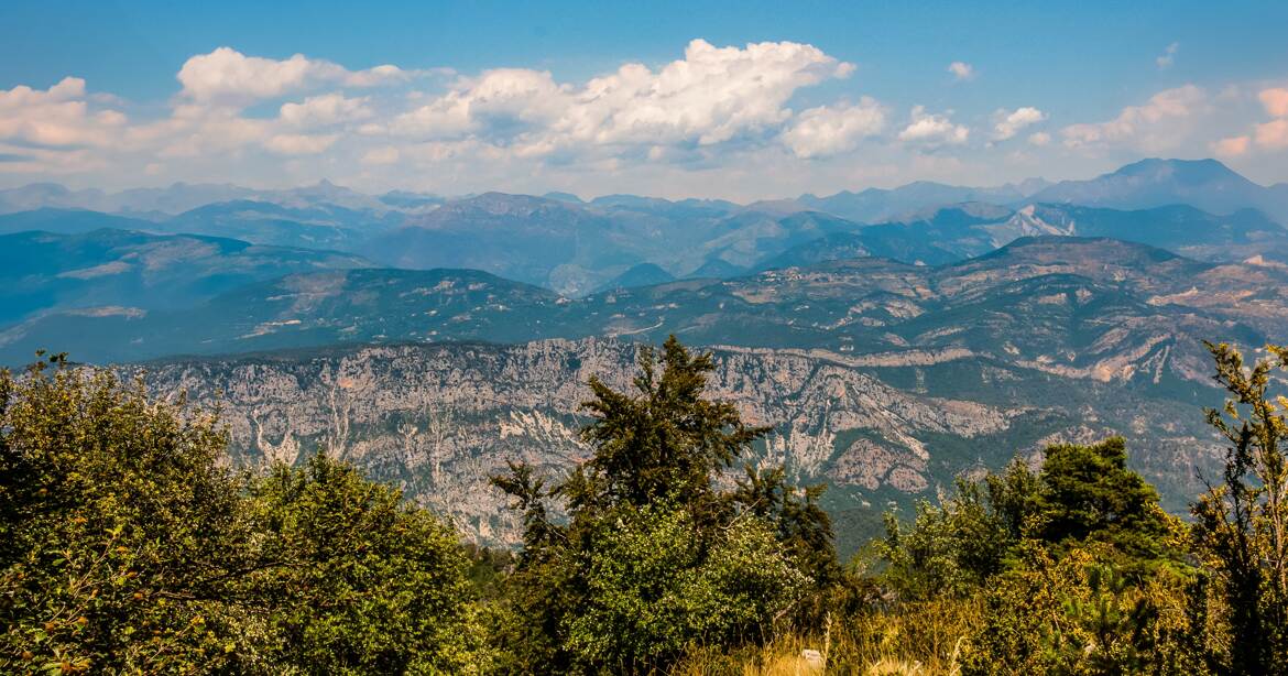 Pano sur les Alpes Maritimes