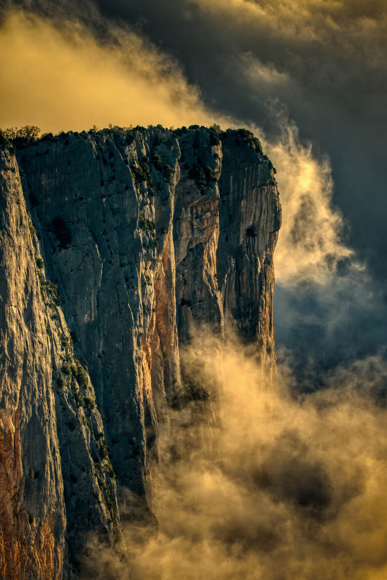 Lumière en falaise...