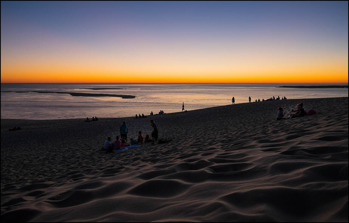 L'heure bleue sur la dune