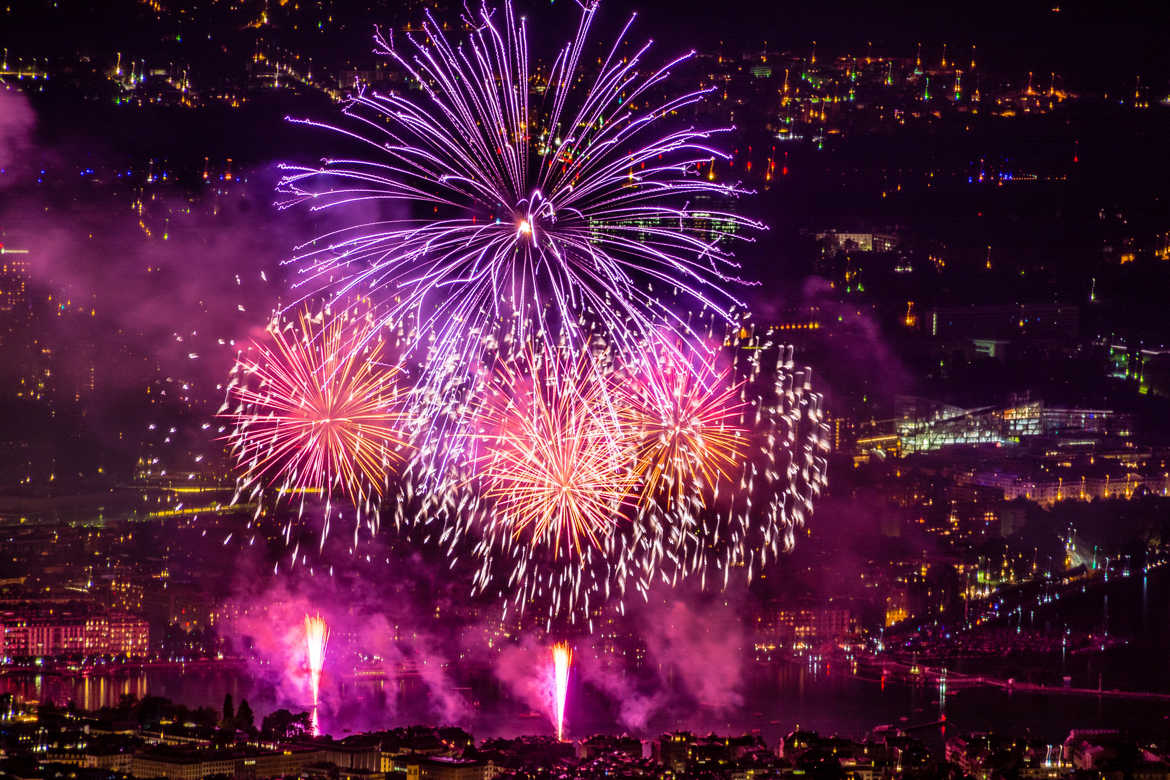 Feux d'artifice de Geneve