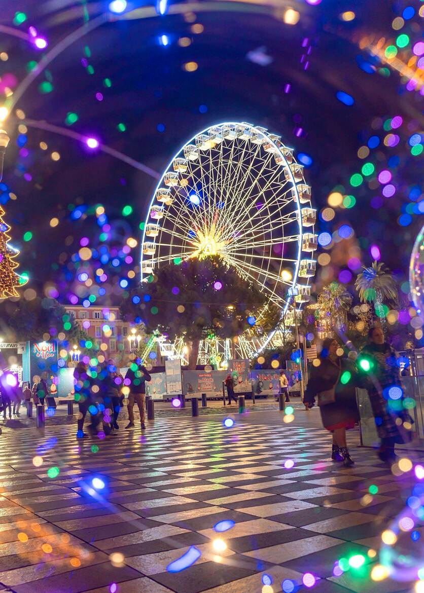 Grande roue en fête