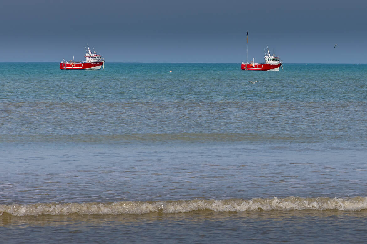 Bateau de pêche en attente