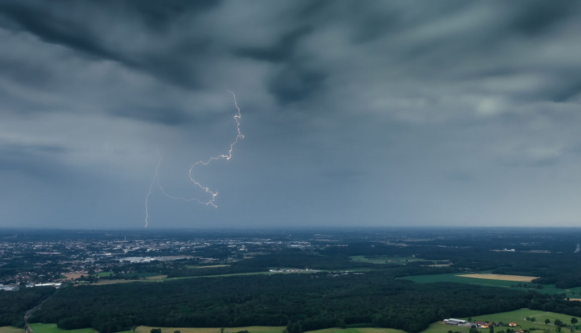 Orage sur l Ain