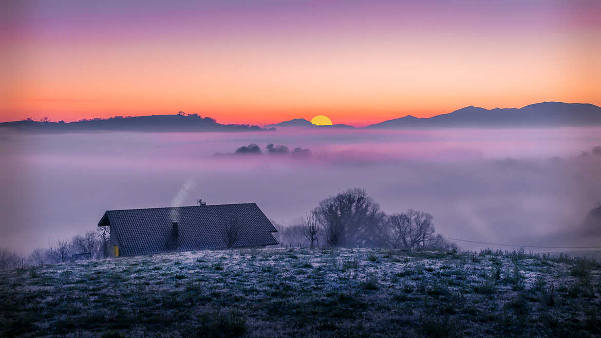 lever de soleil au Pays Basque