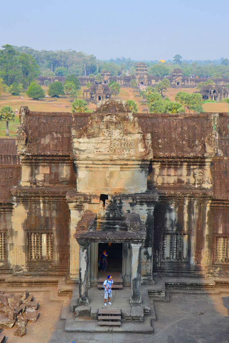 Temple d'Angkor Vat (vue détaillée)