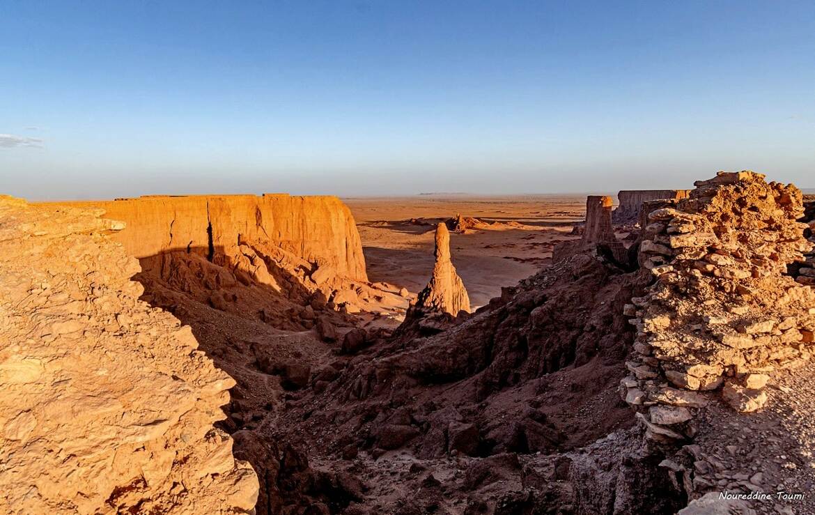 Un coucher au Sahara