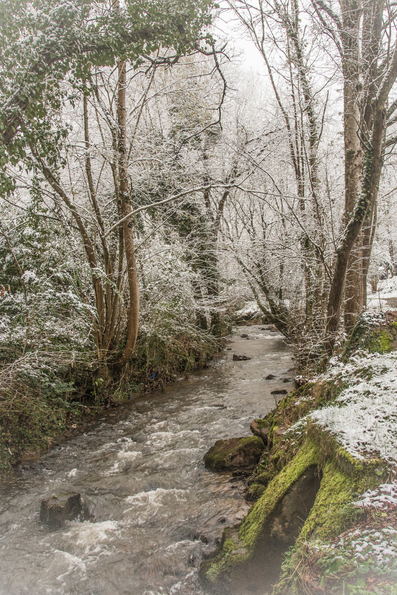 L'Auzette auréolée de neige