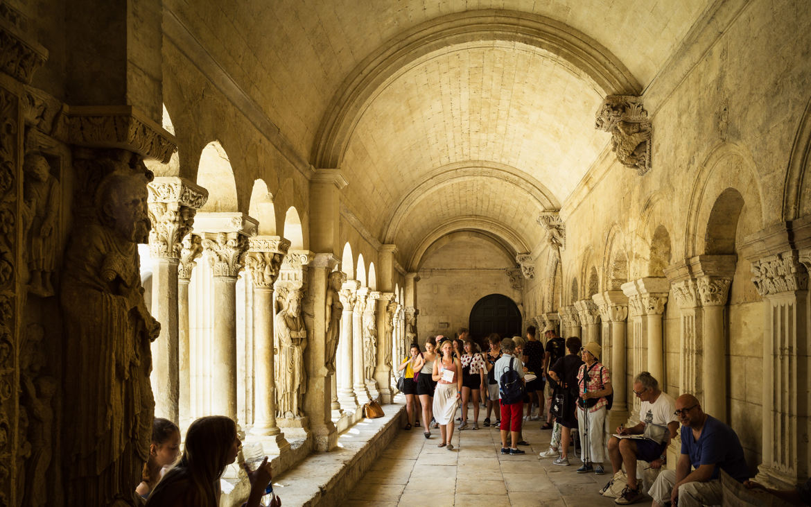 Crowded cloister