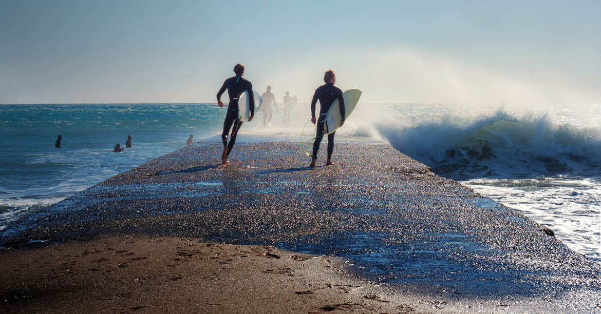 Les surfeurs ....