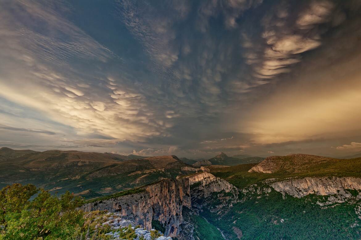 Ciel magique après l'orage.